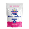 Packaging of New World Wellness CBD Gummies with blue raspberry flavor