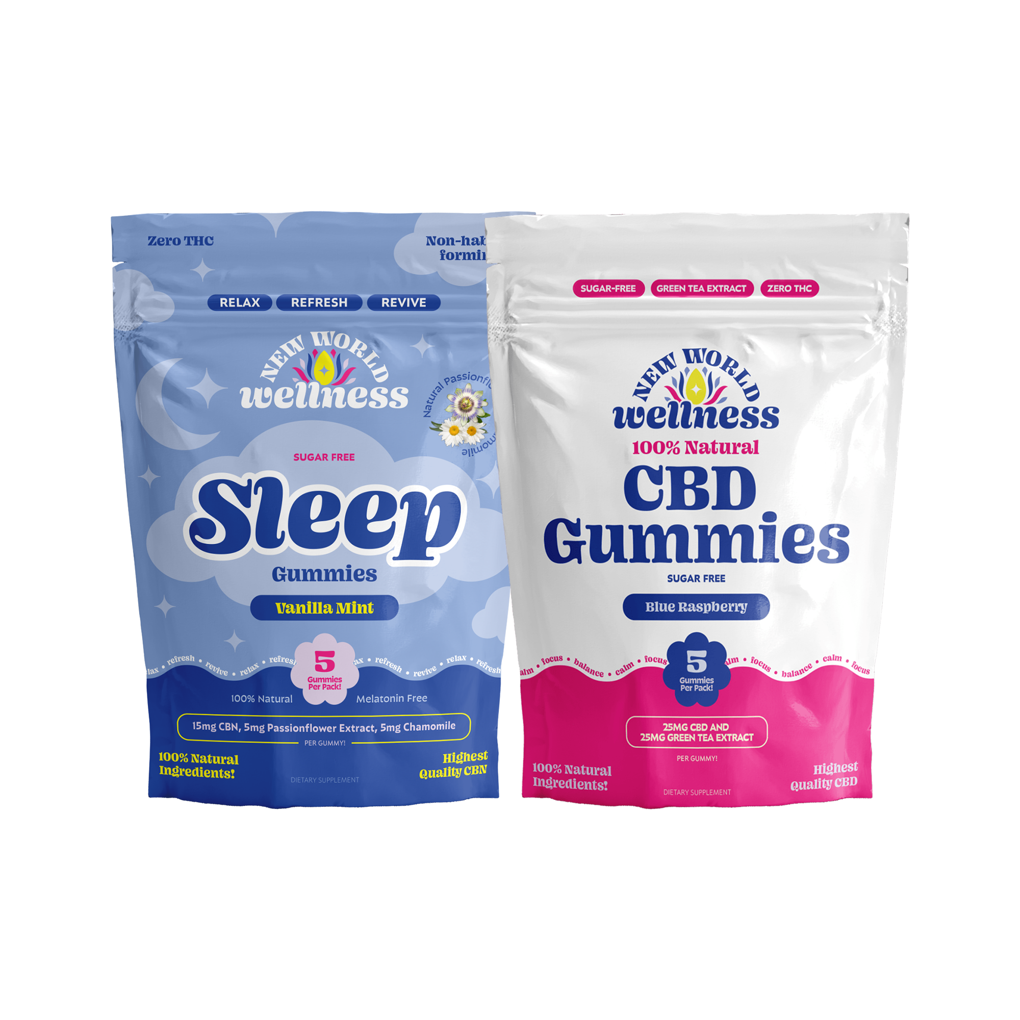 Sleep + Green Tea Gummies Bundle – New World Wellness